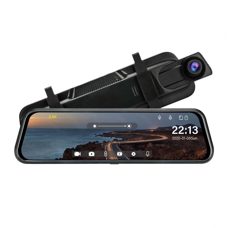 Camera Tip Oglinda Techstar® Z78, Dubla, Night Vision, Inregistrare Ciclica, Camera Marsarier, Rezolutie 2K si 1080P - imagine 9